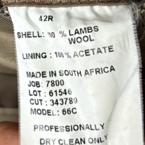 Evan Picone Brown & Blue Gray Tweed Sport Coat Size 42 R Two Button Lambs Wool - Picture 4 of 10